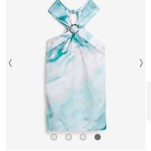 WHBM Scarf halter top